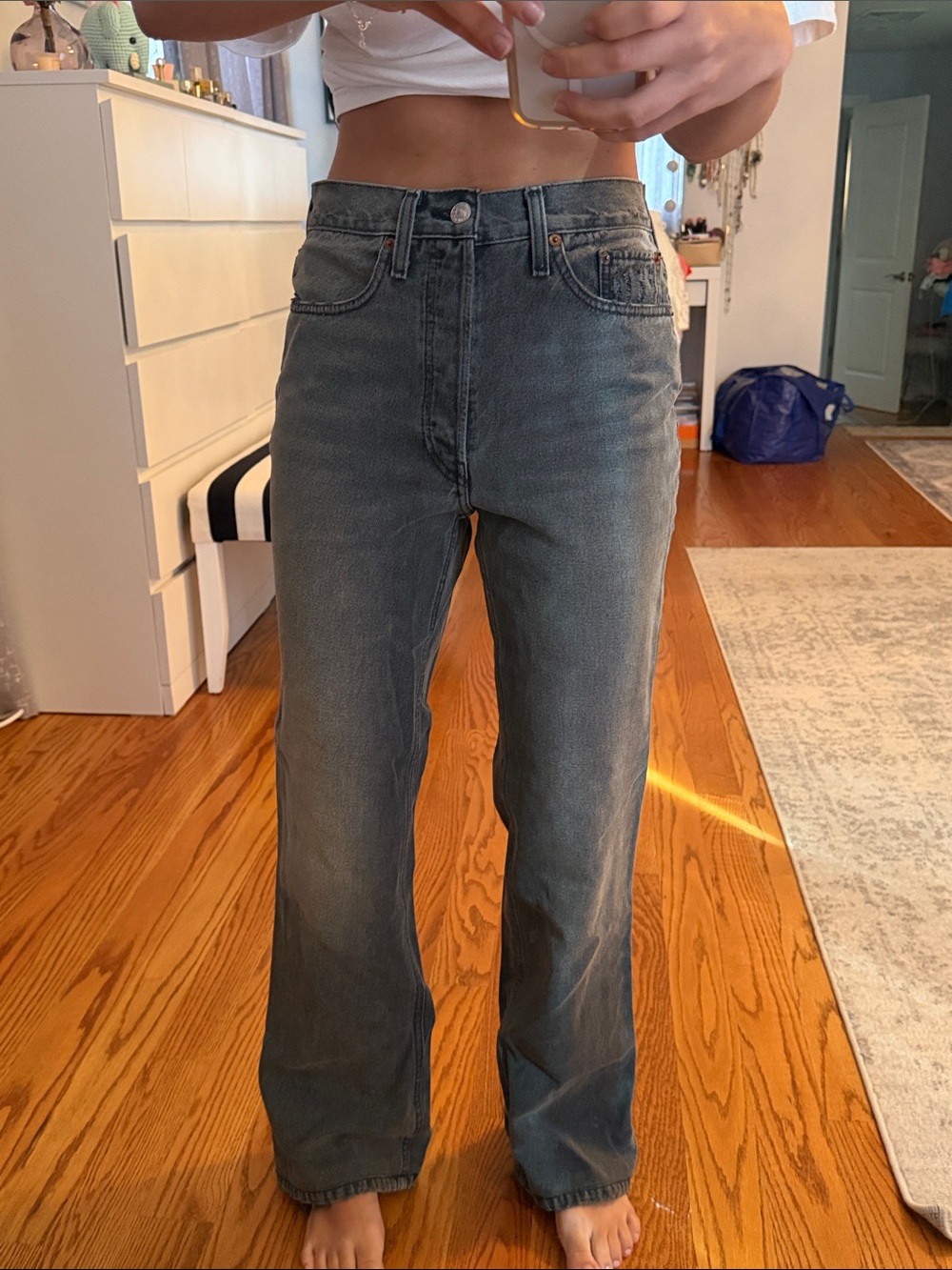 Re/Done classic bootcut flare jean - Picture 3 of 9